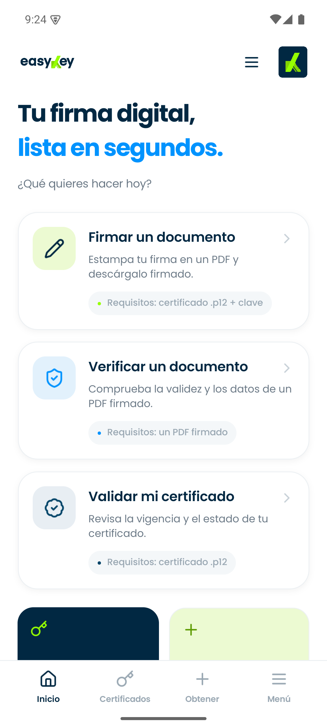 App de EasyKey